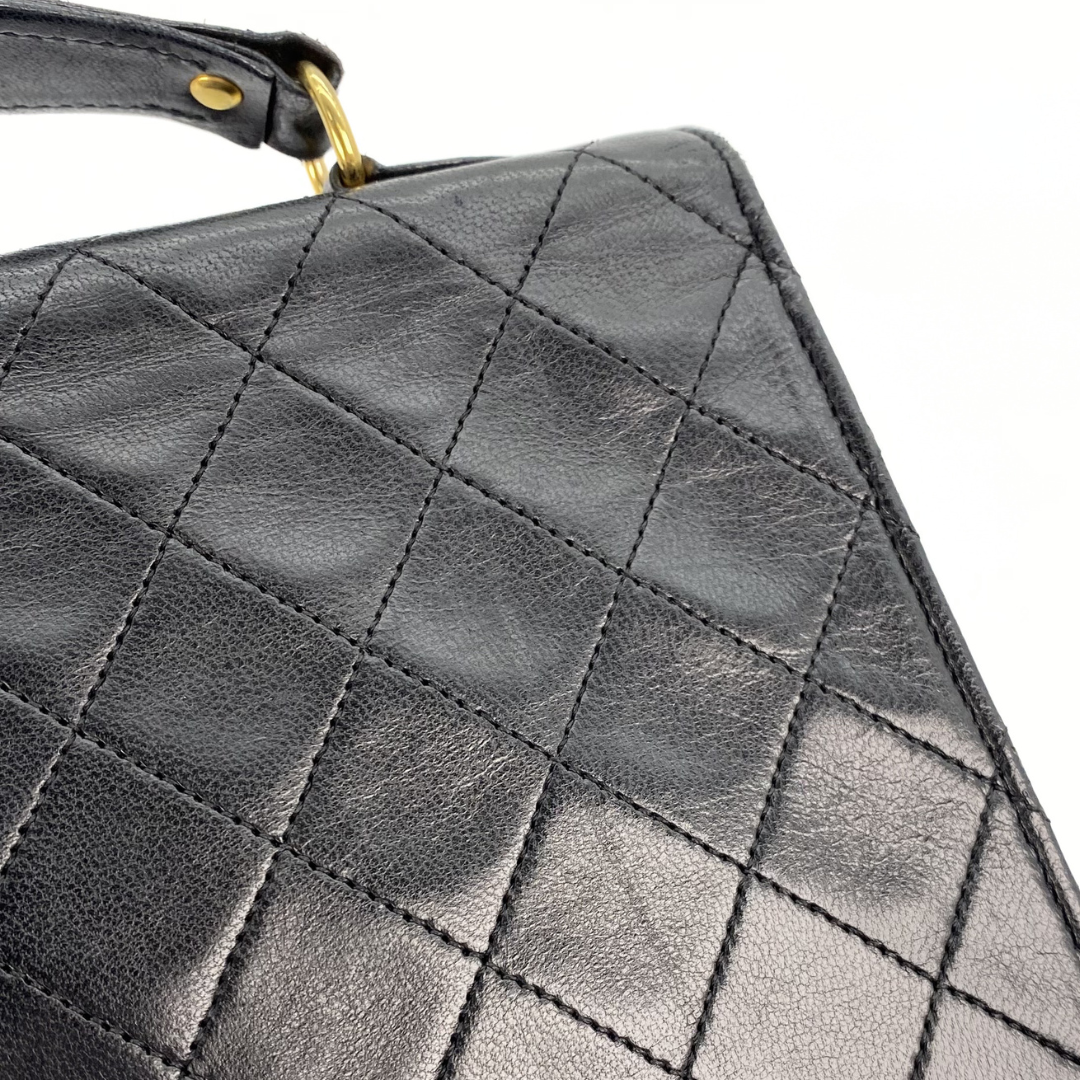 Aramis, 0 Series Matelasse Black Lambskin with seal only