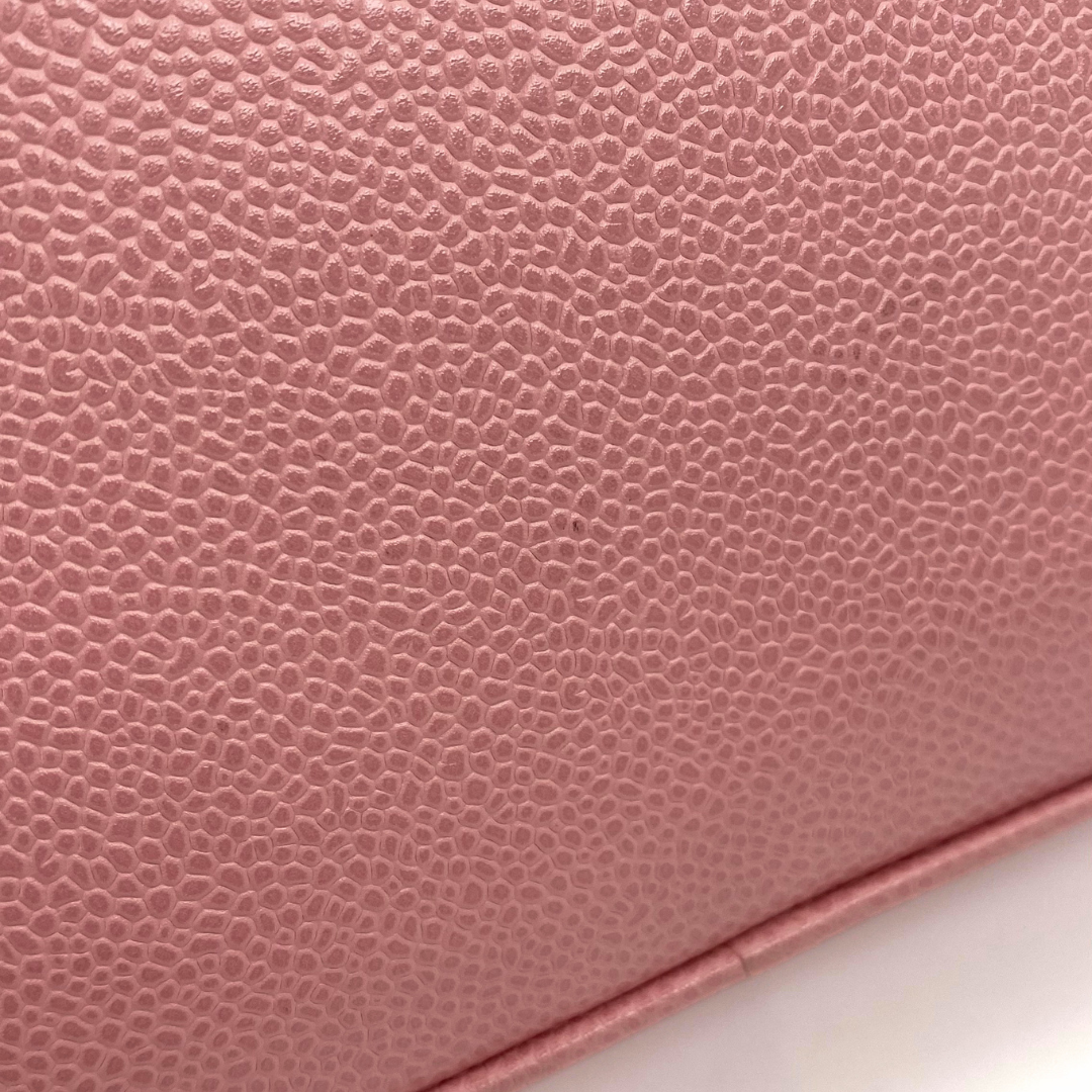 Dami, 8 Series Medallion Tote Reissue Pink Caviar with seal and card