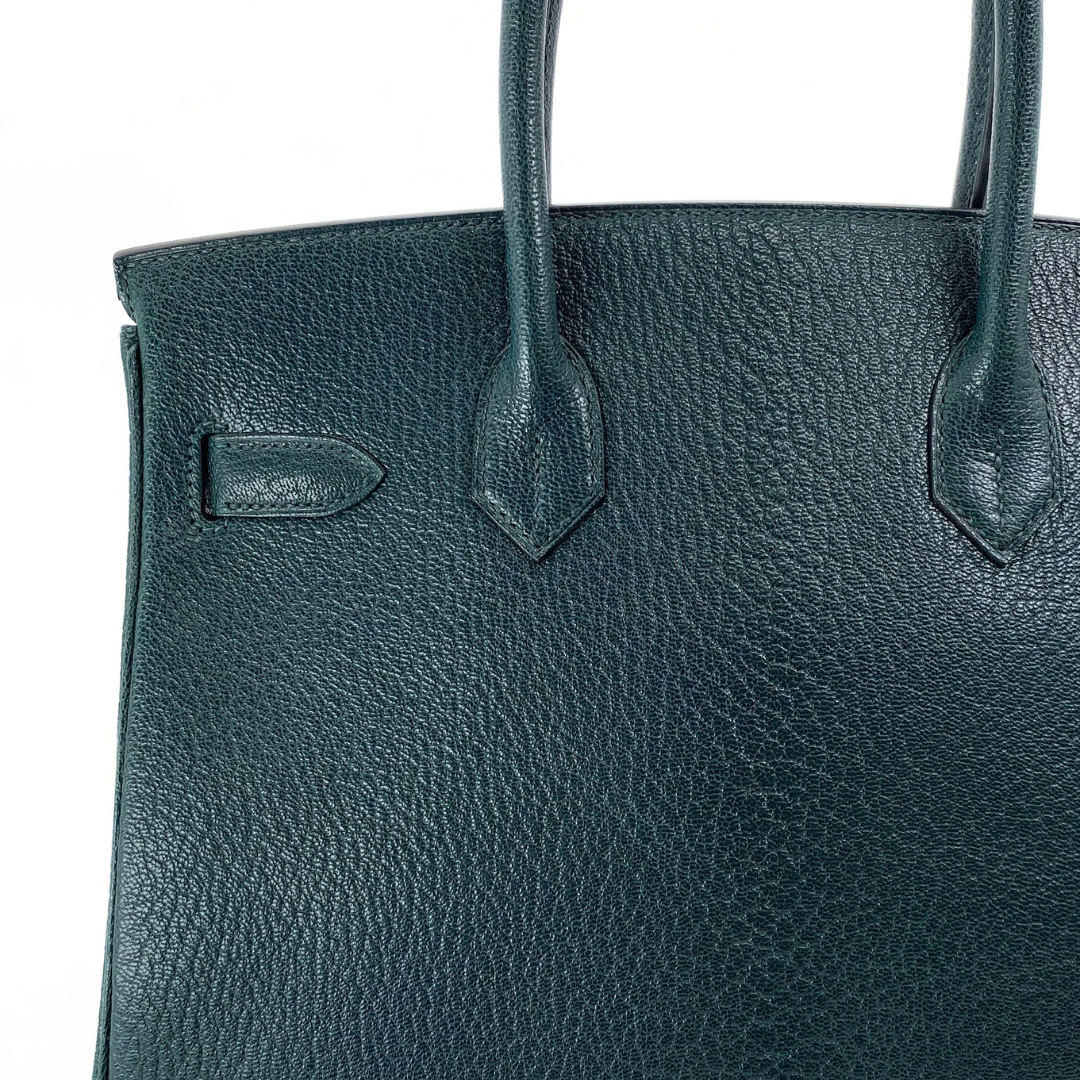 Nanami, 2024 Birkin 30 Vert Moyen Chevre Gold Hardware with stamp W