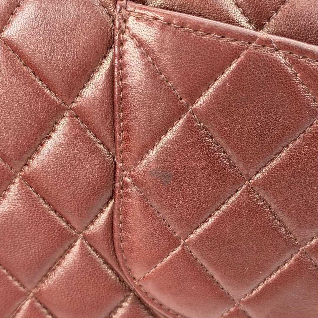 Rune, 5 Series Medium Classic Flap Bordeaux Lambskin with seal only