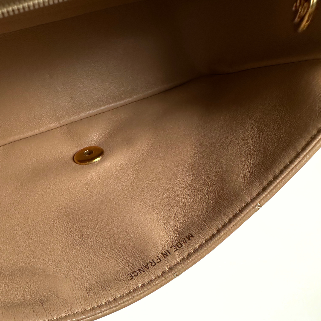 Yanny, 1 Series Small Diana Beige Lambskin with seal only