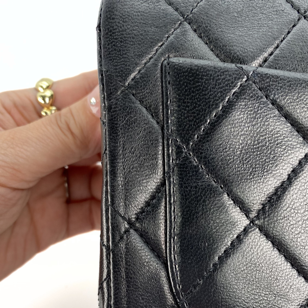 Alora, 0 Series Mini Square 17cm Black Lambskin with seal and card