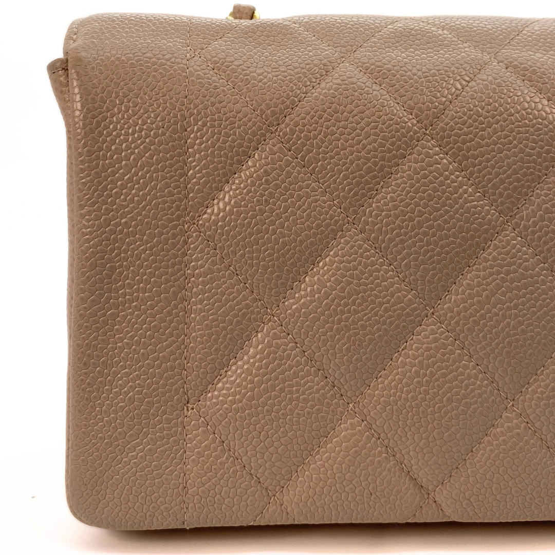 Sakai, Small Diana Pink Beige Caviar with seal only