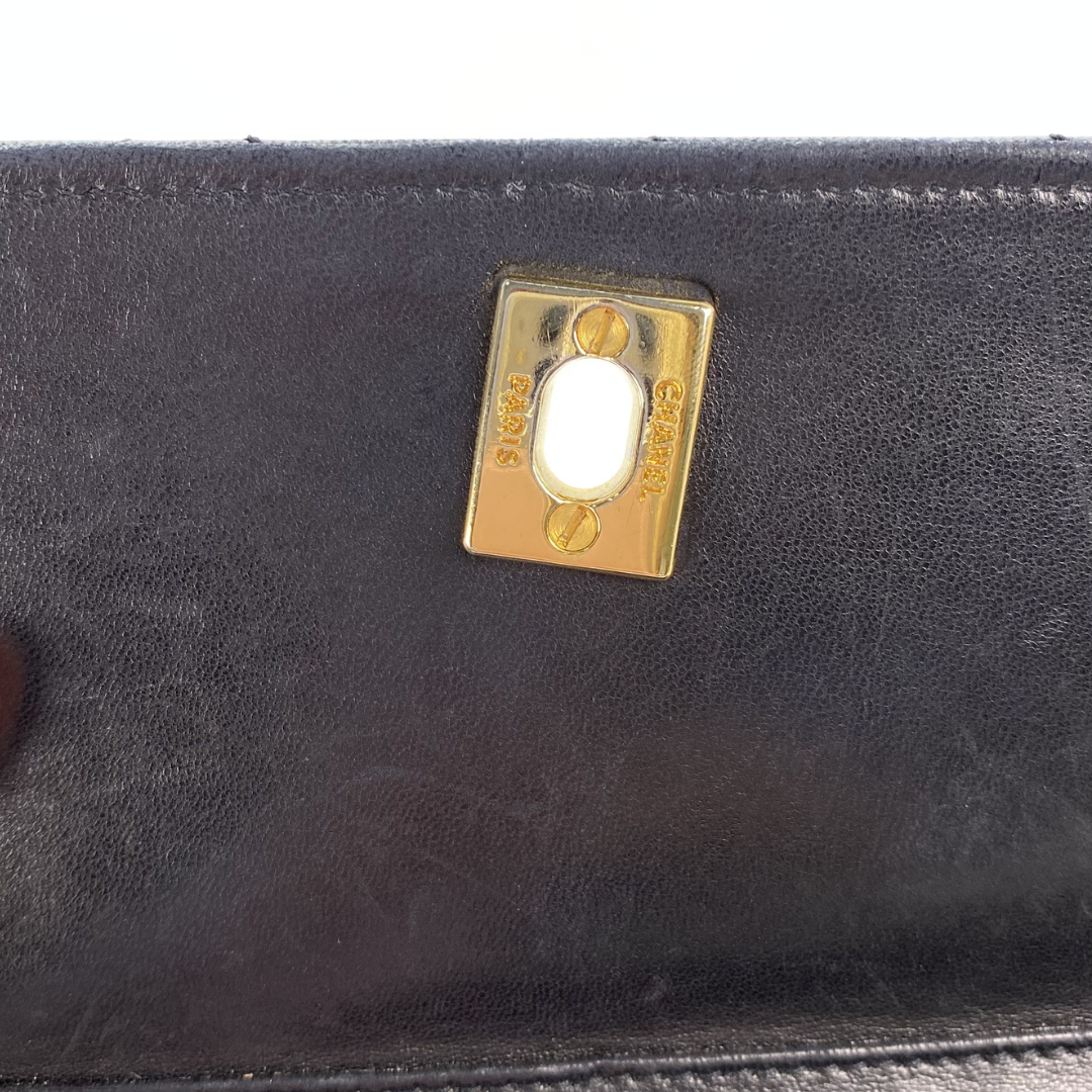 Aramis, 0 Series Matelasse Black Lambskin with seal only