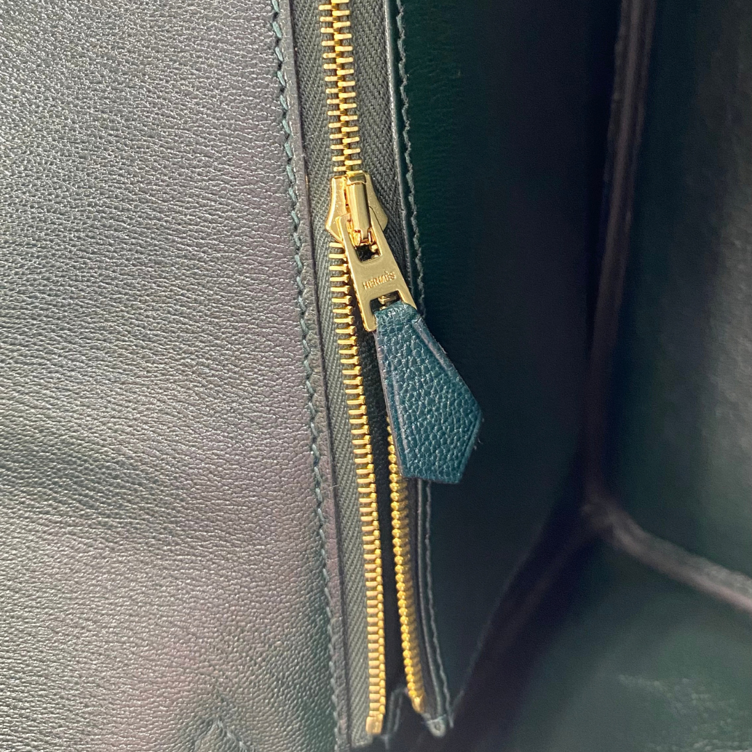 Nanami, 2024 Birkin 30 Vert Moyen Chevre Gold Hardware with stamp W