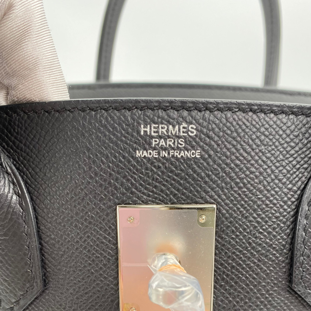 Neoma, 2016 Birkin 30 Black Veau Epsom Palladium Hardware with stamp X