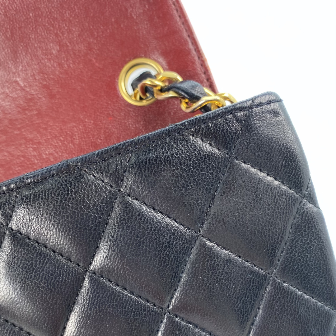 Gideon, 0 Series Semi Circle Black Lambskin with seal and card