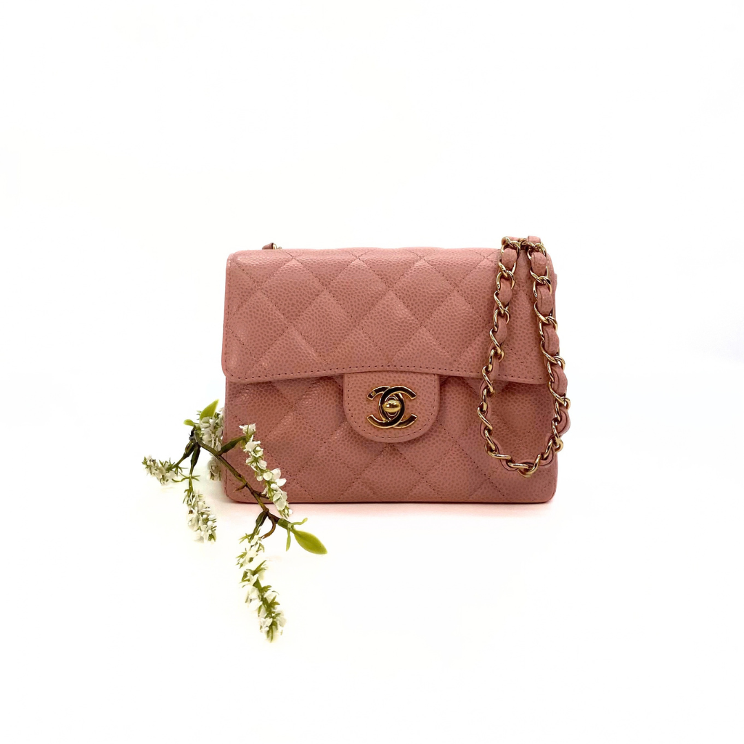 Hayate, 8 Series Square 17cm Pink Caviar with seal and card