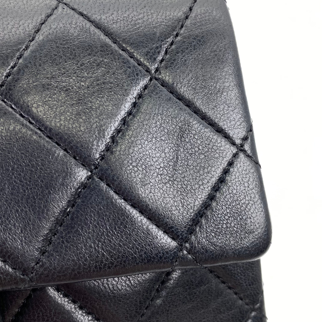 Hayato, 2 Series Mini Sq17 Black Lambskin with Bijoux Chain with seal only