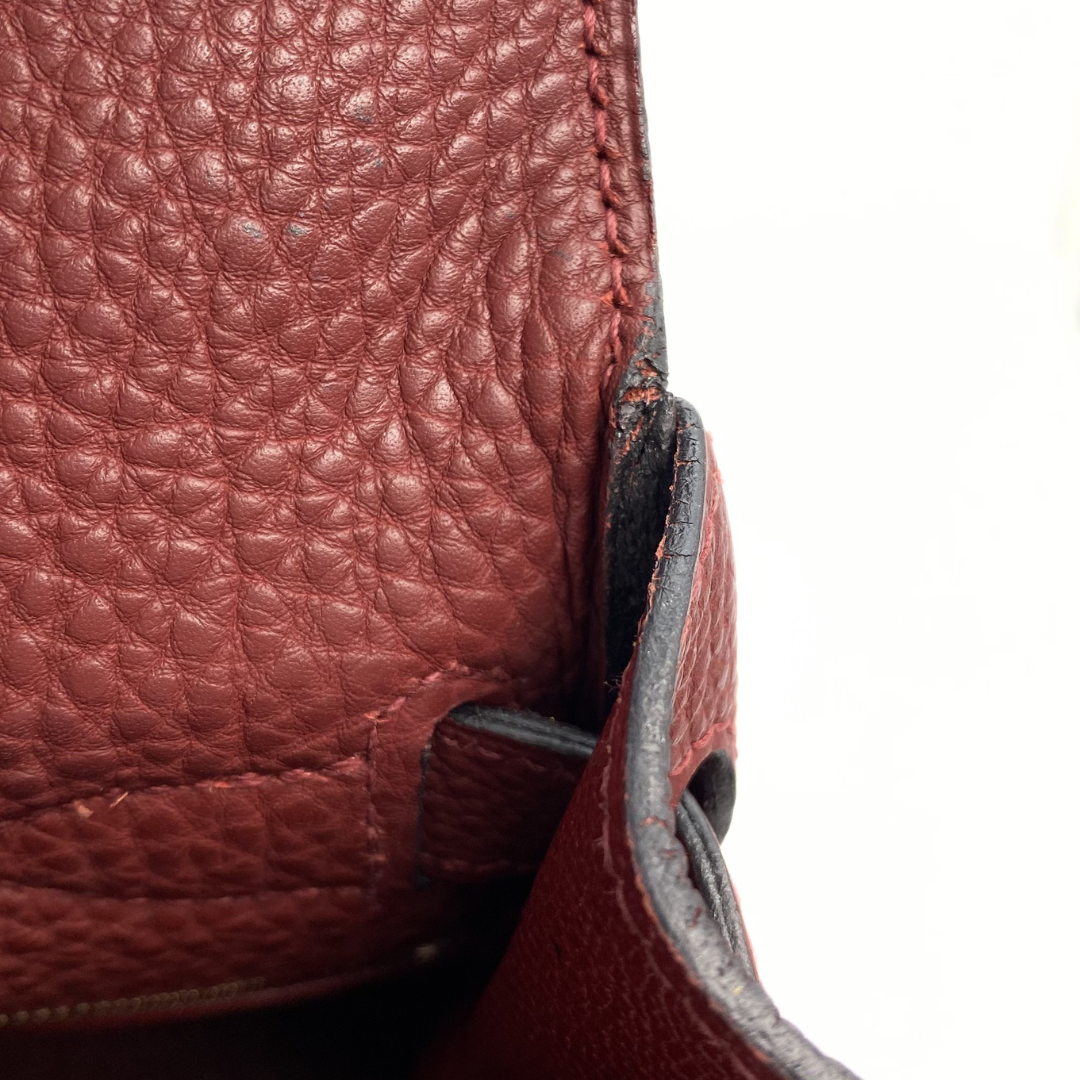 Rosalie, 2004 Kelly 28 Retourne Rouge H Togo with stamp □H