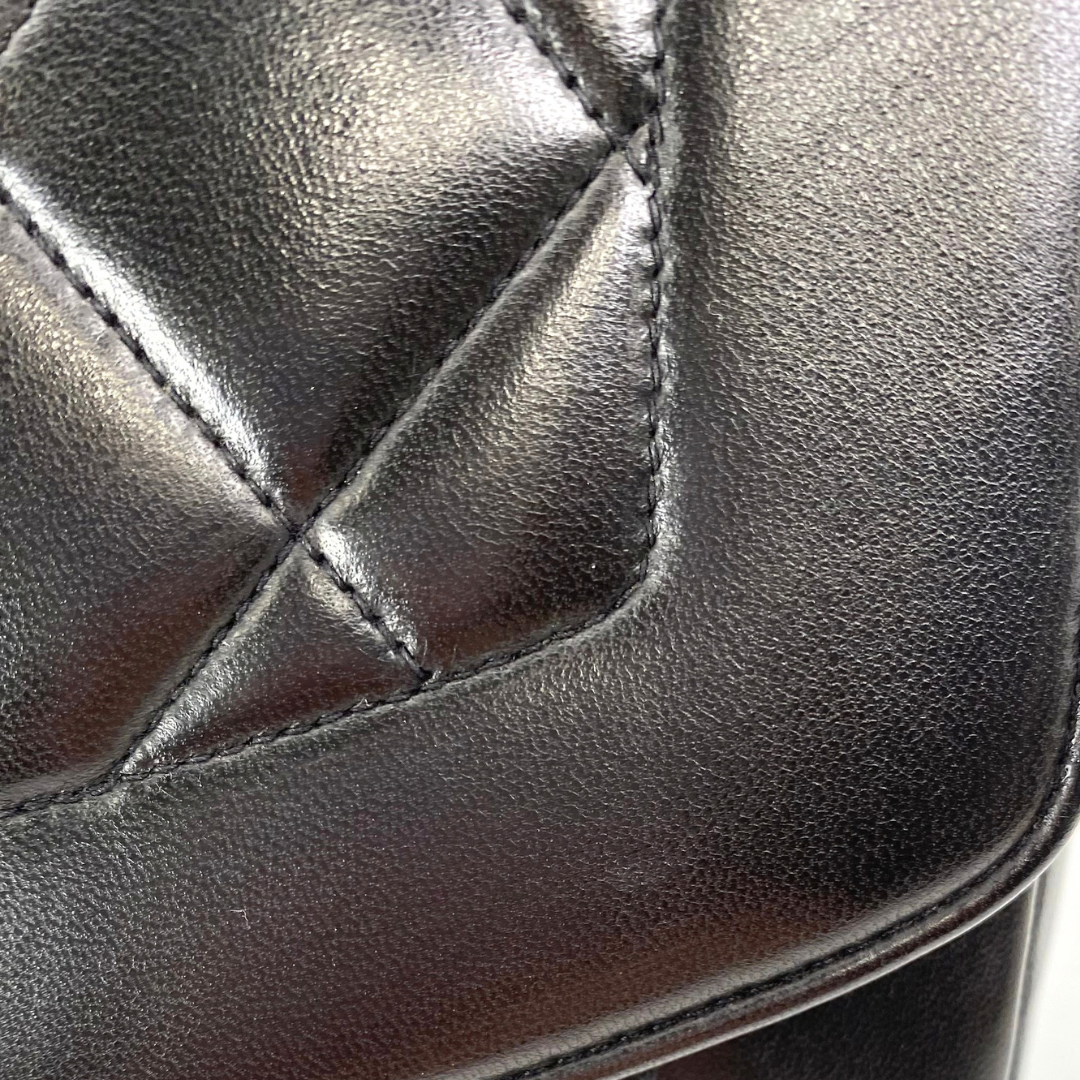 Issei, 2 Series Small Diana Black Lambskin with seal and card