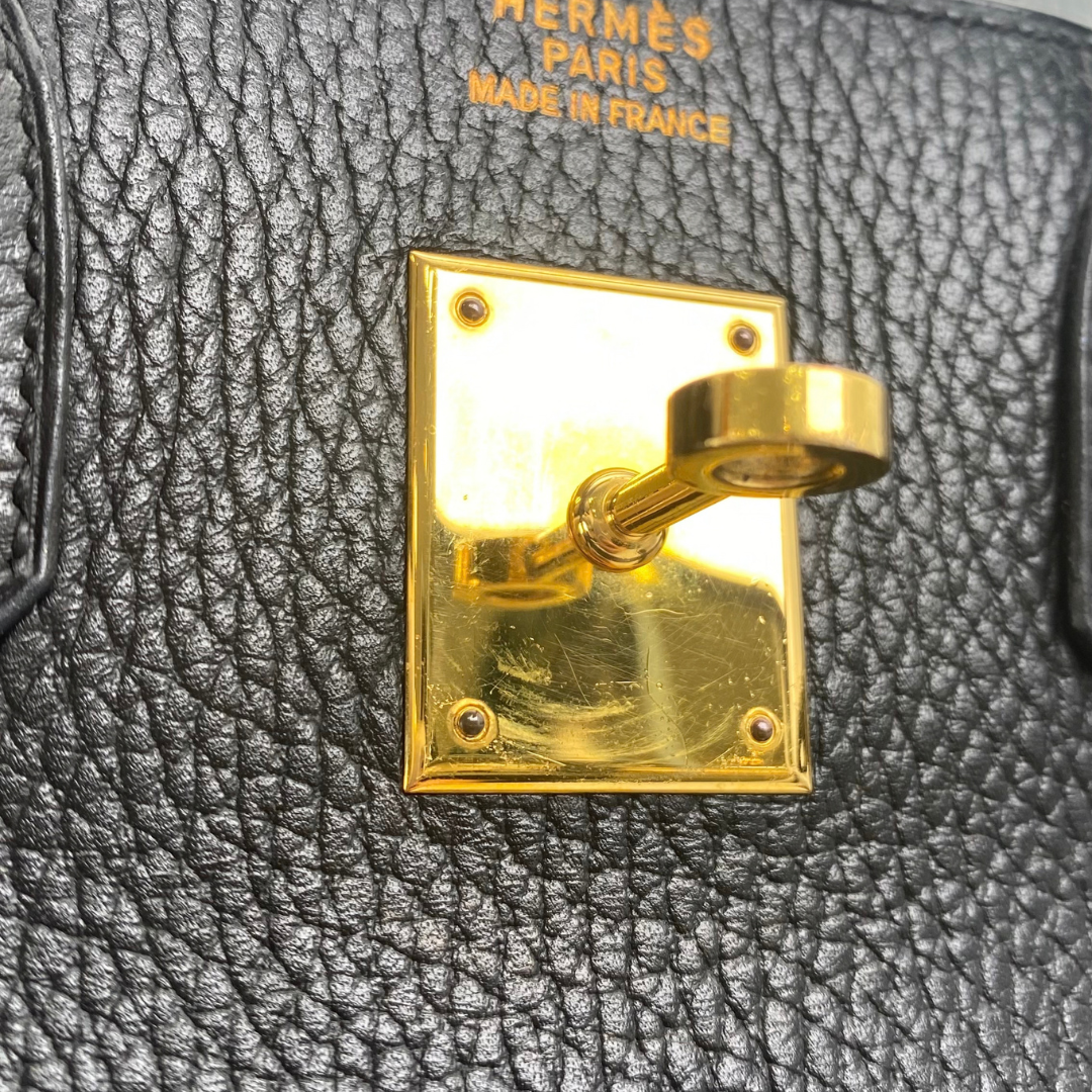 Ruri, 1996 Haut A Courroies 32 Black Ardennes Gold Hardware with stamp 〇Z