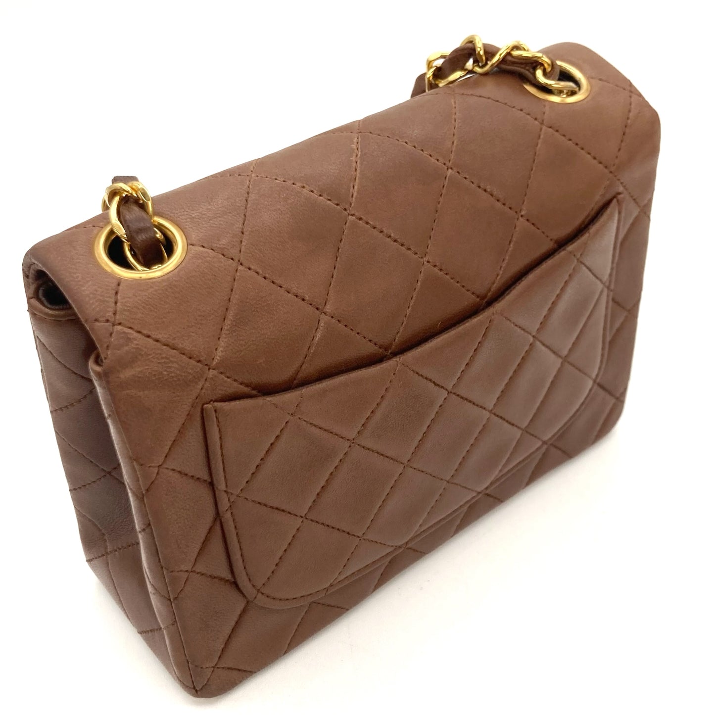 Althea, 2 Series Mini Square 17cm Brown Lambskin with seal only
