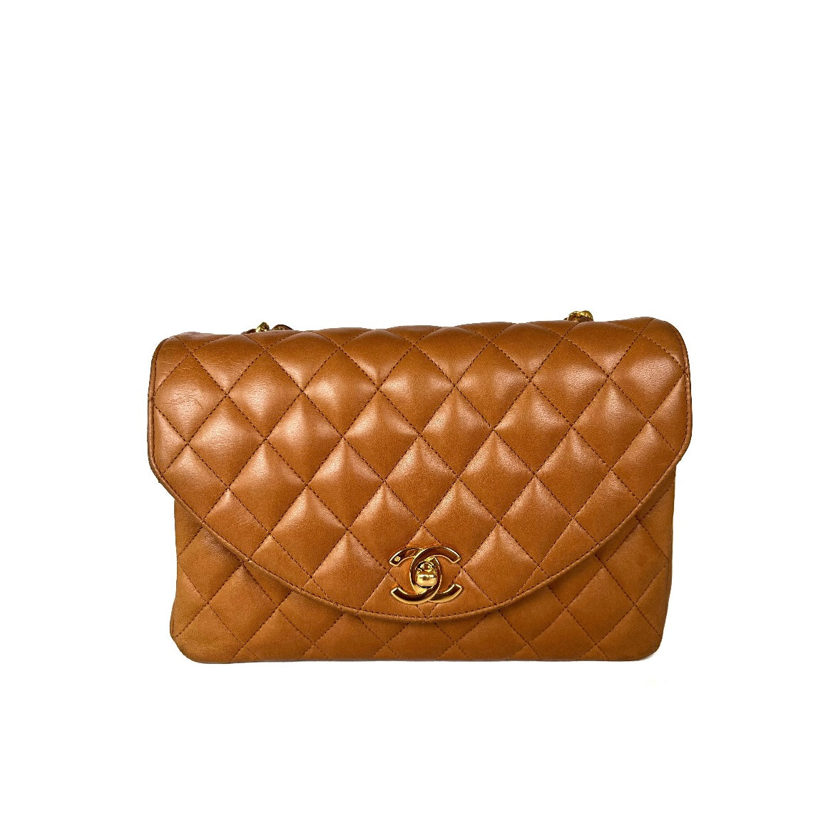 Alaric, 1 Series half Moon Caramel Lambskin with seal and card