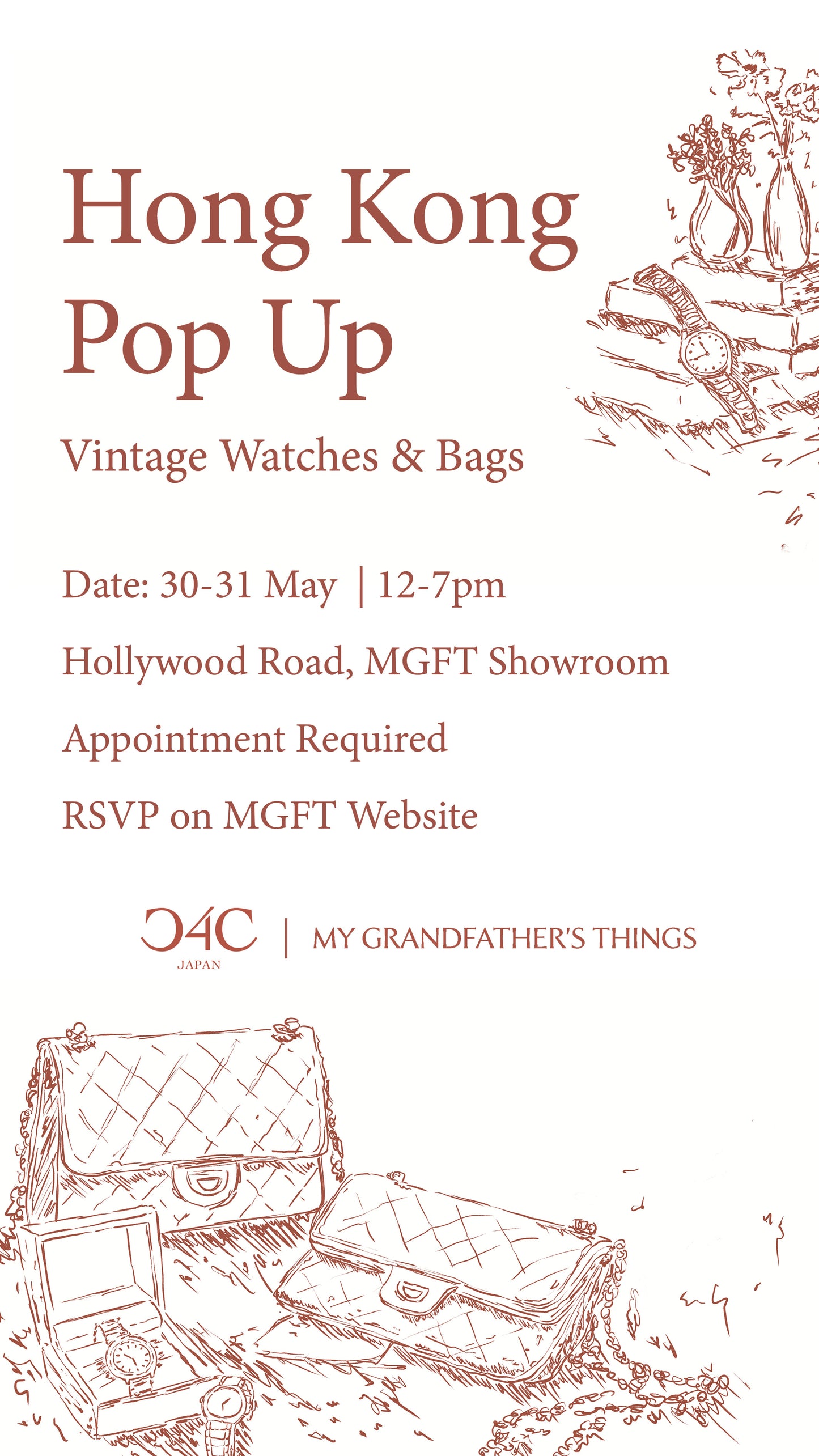 [NON REFUNDABLE DEPOSIT] C4C Japan: Vintage Watches Pop Up