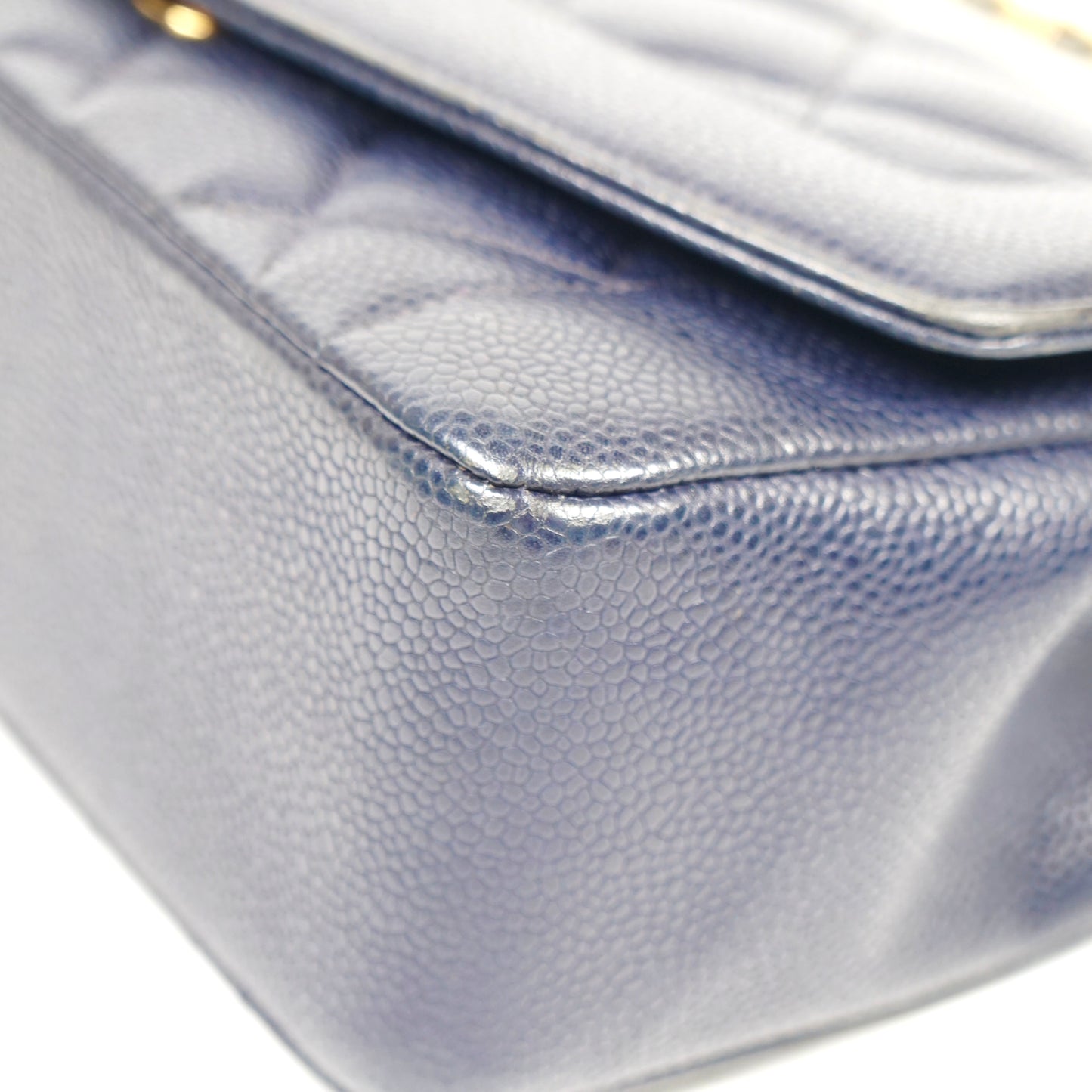 Petra, 2 Series Small Diana Navy Caviar with seal and card