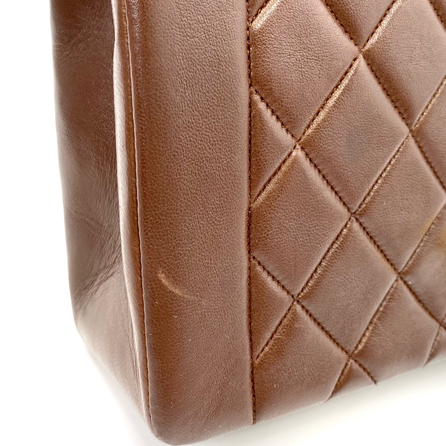 Ori, 3 Series Medium Diana Brown Taupe Lambskin with seal only