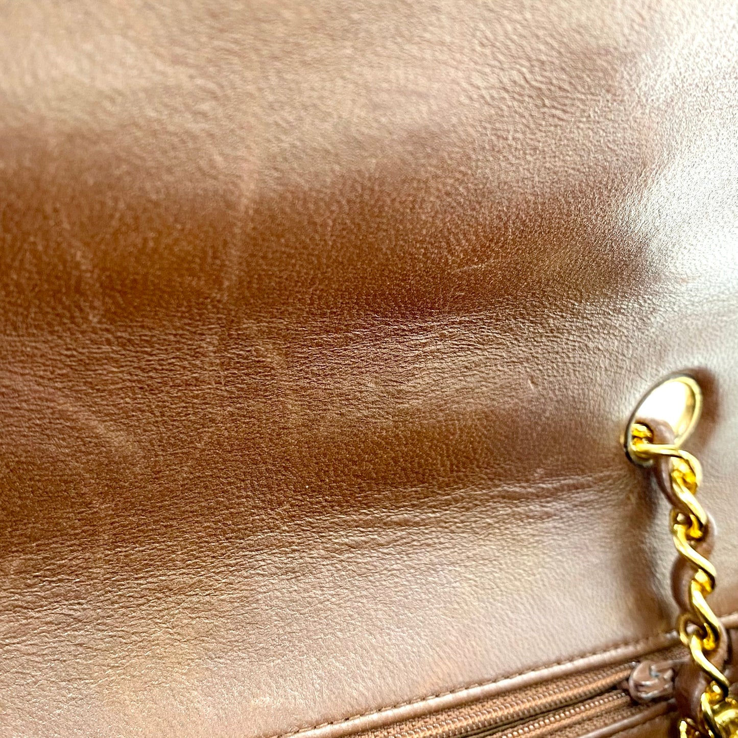 Ori, 3 Series Medium Diana Brown Taupe Lambskin with seal only