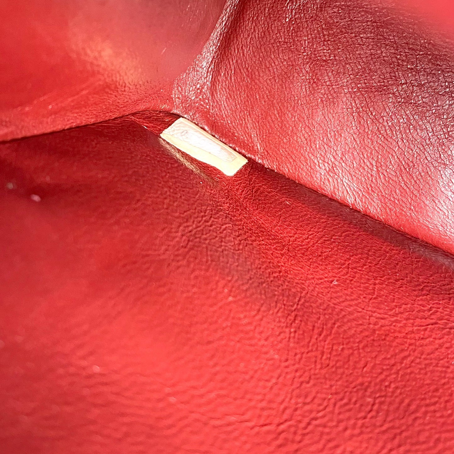 Aria, 0 series Vintage Flap with Reissue Chains Black Lambskin with seal and card