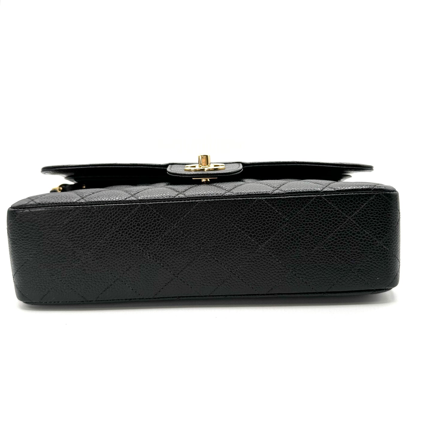Laurel, 7 series medium classic flap black caviar with seal and card