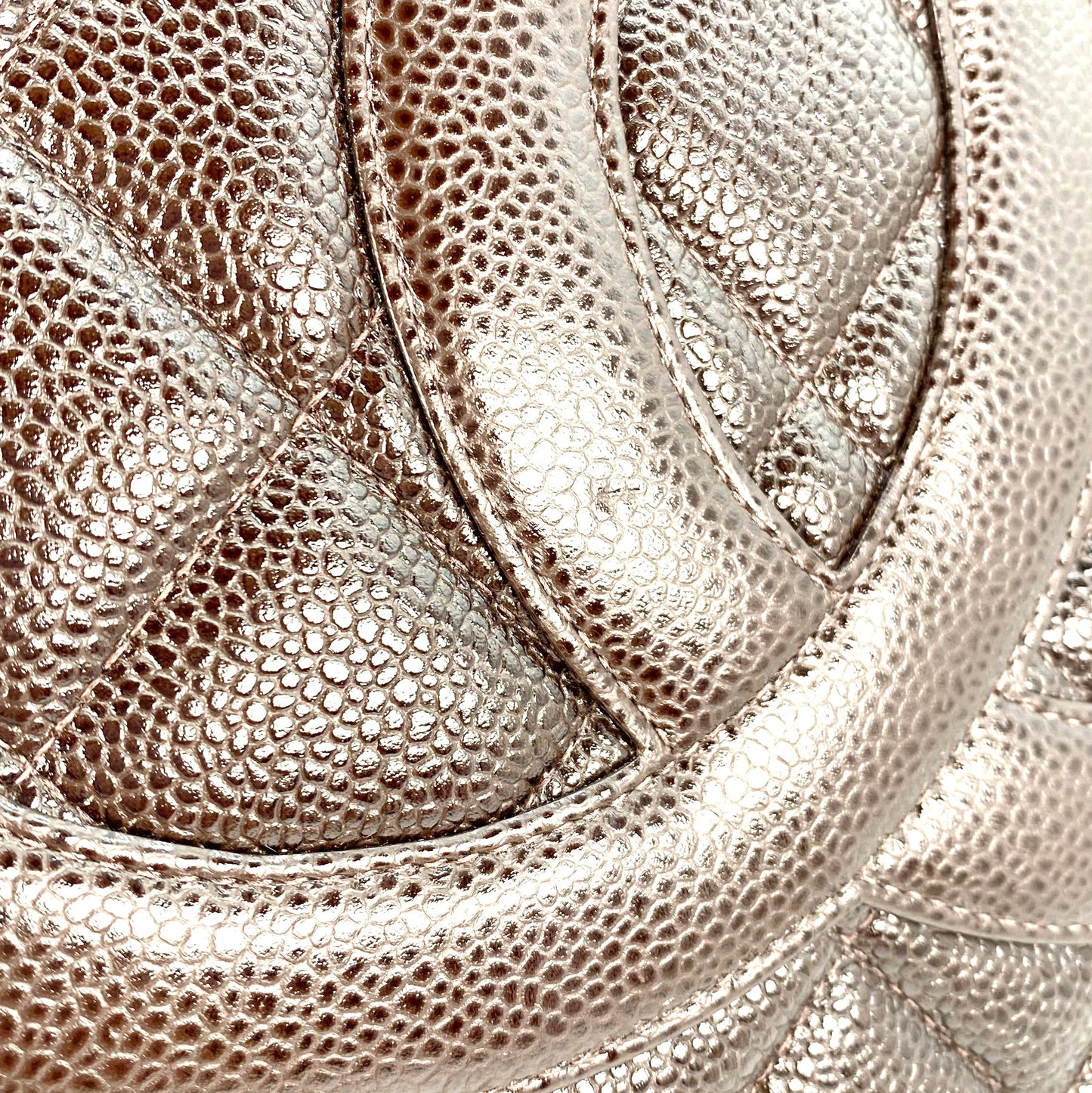 Maudy, 7 Series Medallion Brown Caviar Tote with seal and card