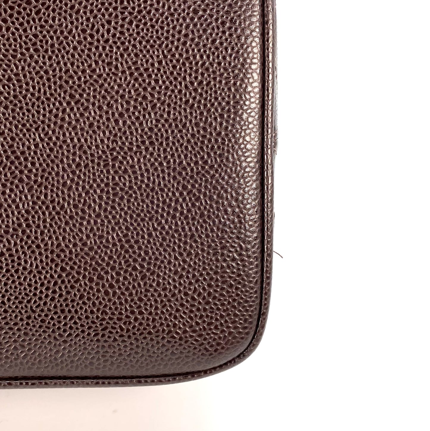 Maudy, 7 Series Medallion Brown Caviar Tote with seal and card