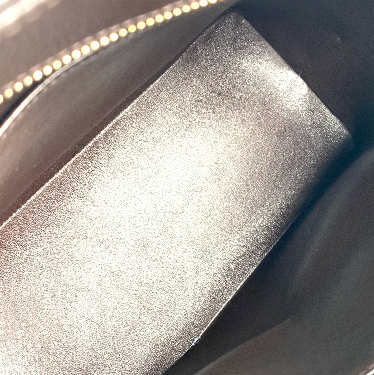 Maudy, 7 Series Medallion Brown Caviar Tote with seal and card