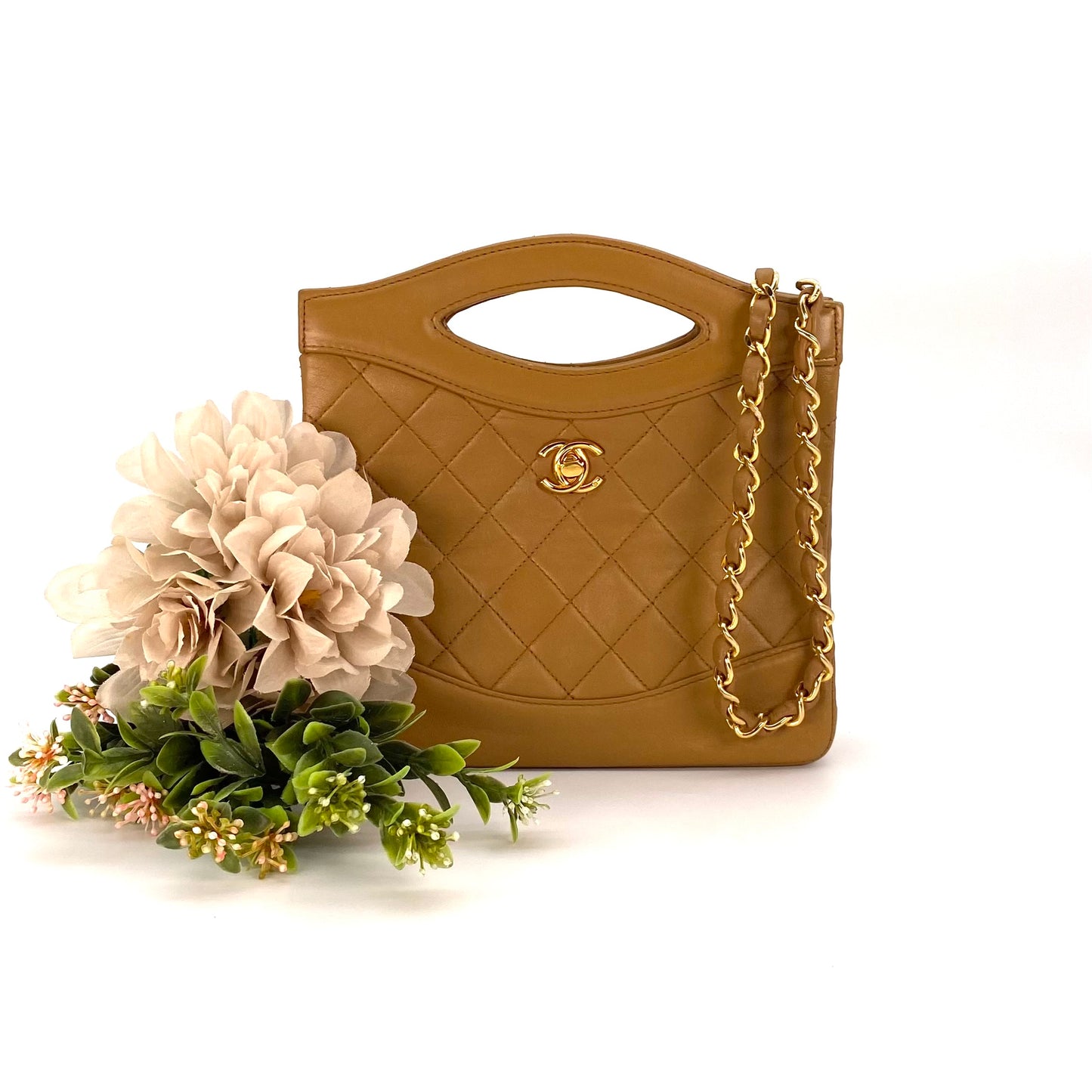 Rui, 1 Series Caramel Lambskin Mini 31 with strap and seal only