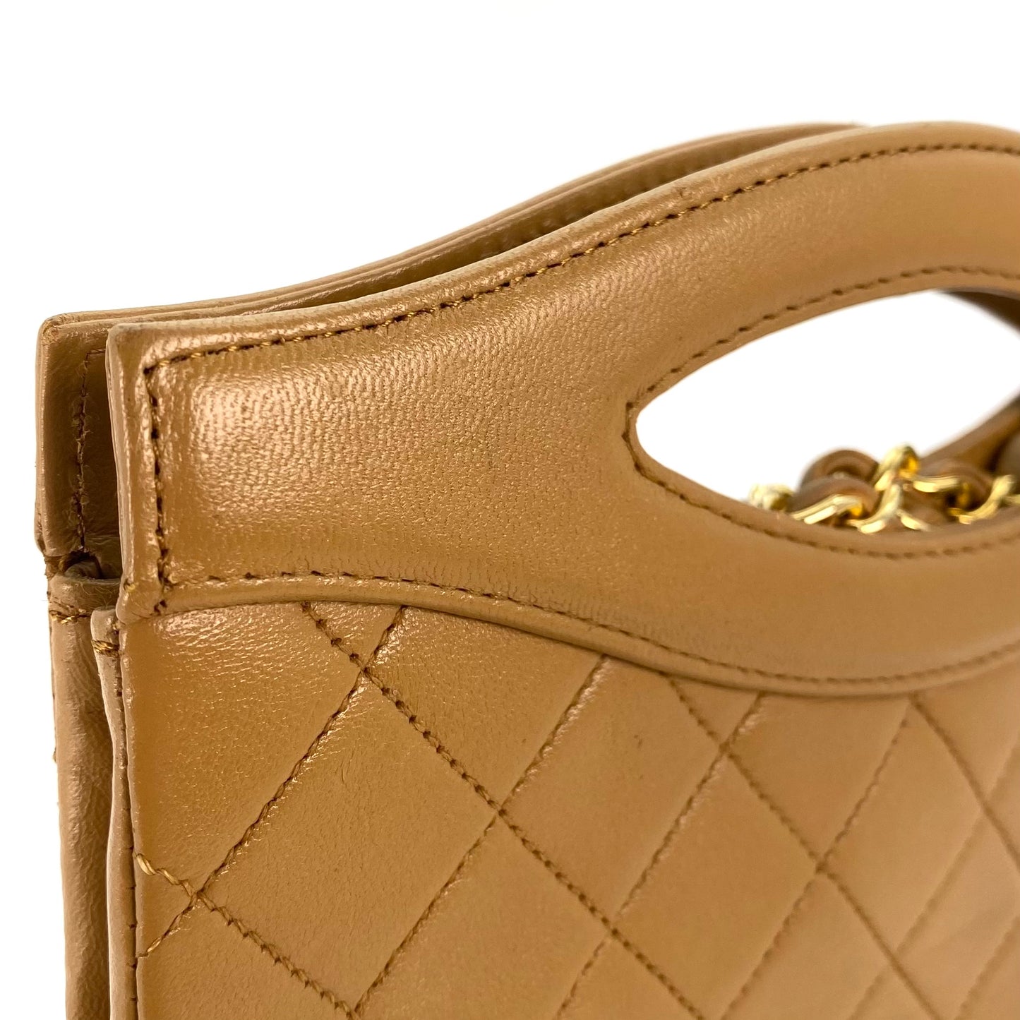 Rui, 1 Series Caramel Lambskin Mini 31 with strap and seal only