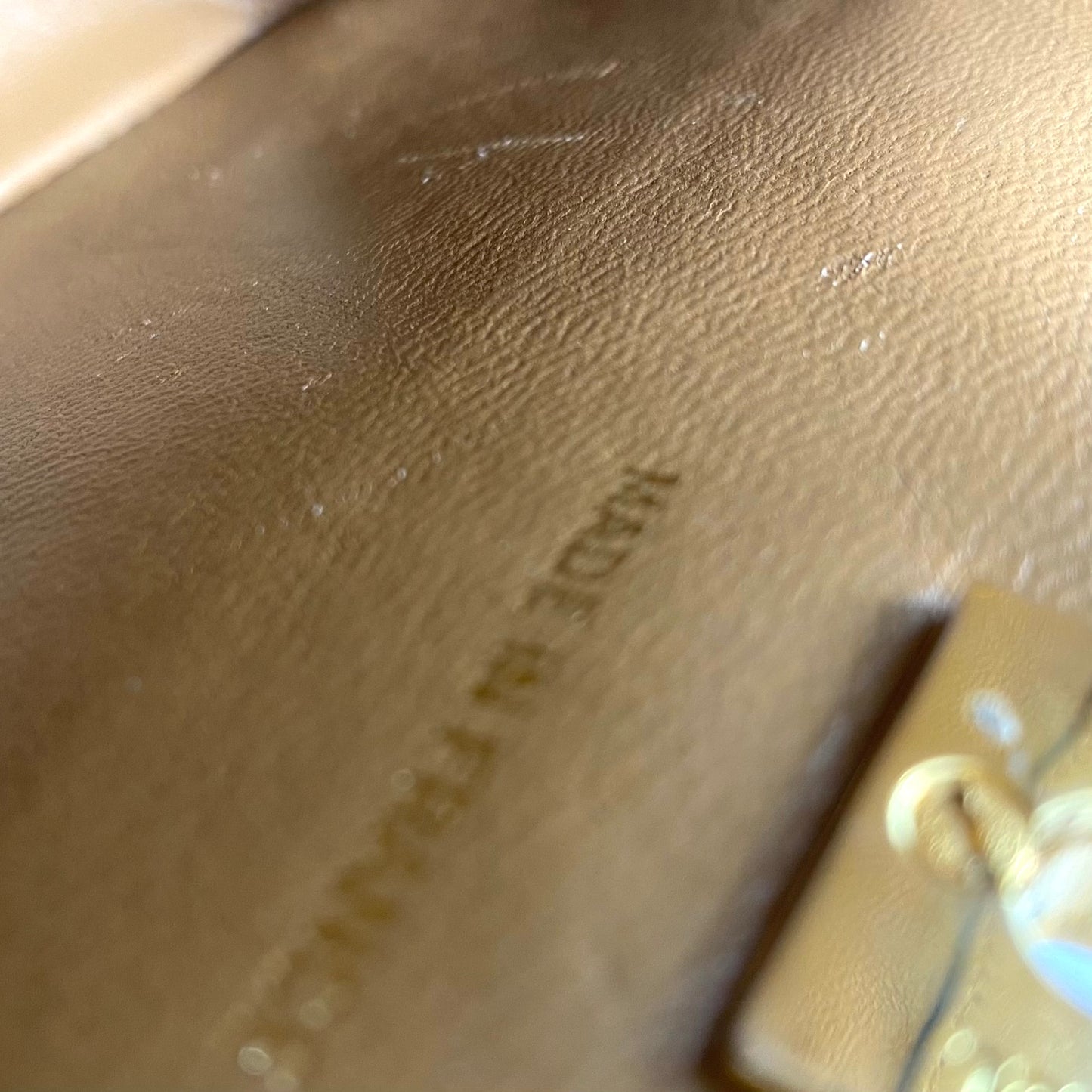 Rui, 1 Series Caramel Lambskin Mini 31 with strap and seal only