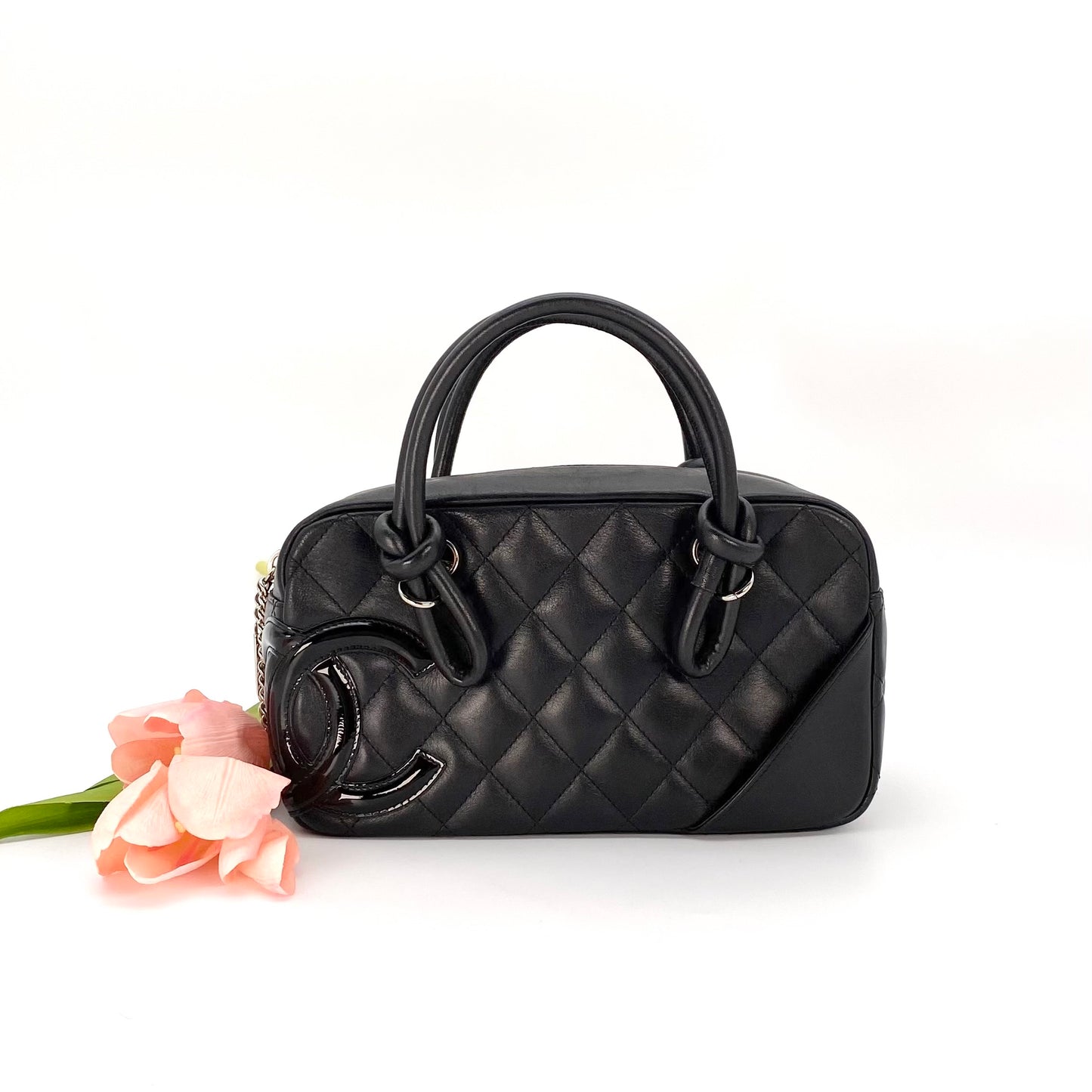 Alba, 10 Series Cambon Mini Boston Black Silver Hardware with seal only