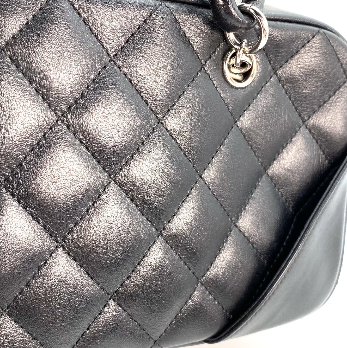 Alba, 10 Series Cambon Mini Boston Black Silver Hardware with seal only