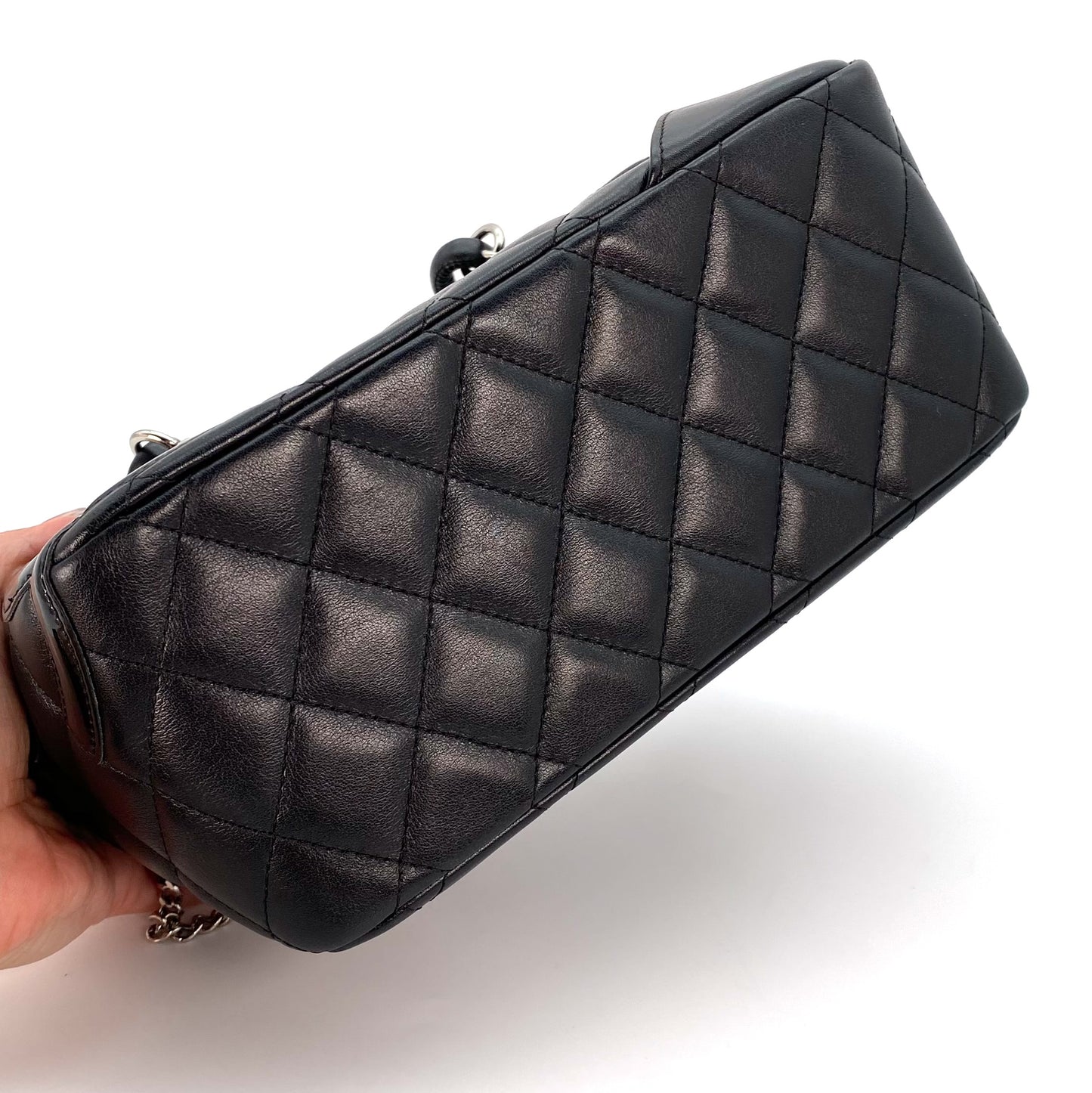 Alba, 10 Series Cambon Mini Boston Black Silver Hardware with seal only