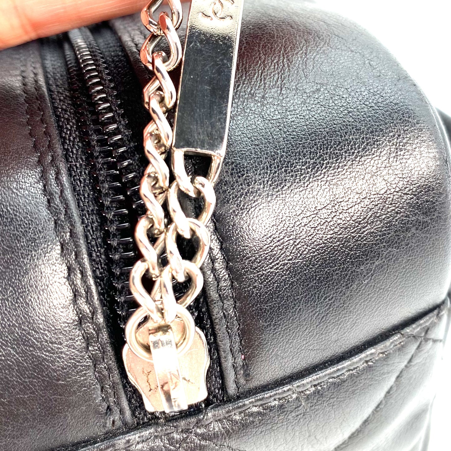 Alba, 10 Series Cambon Mini Boston Black Silver Hardware with seal only