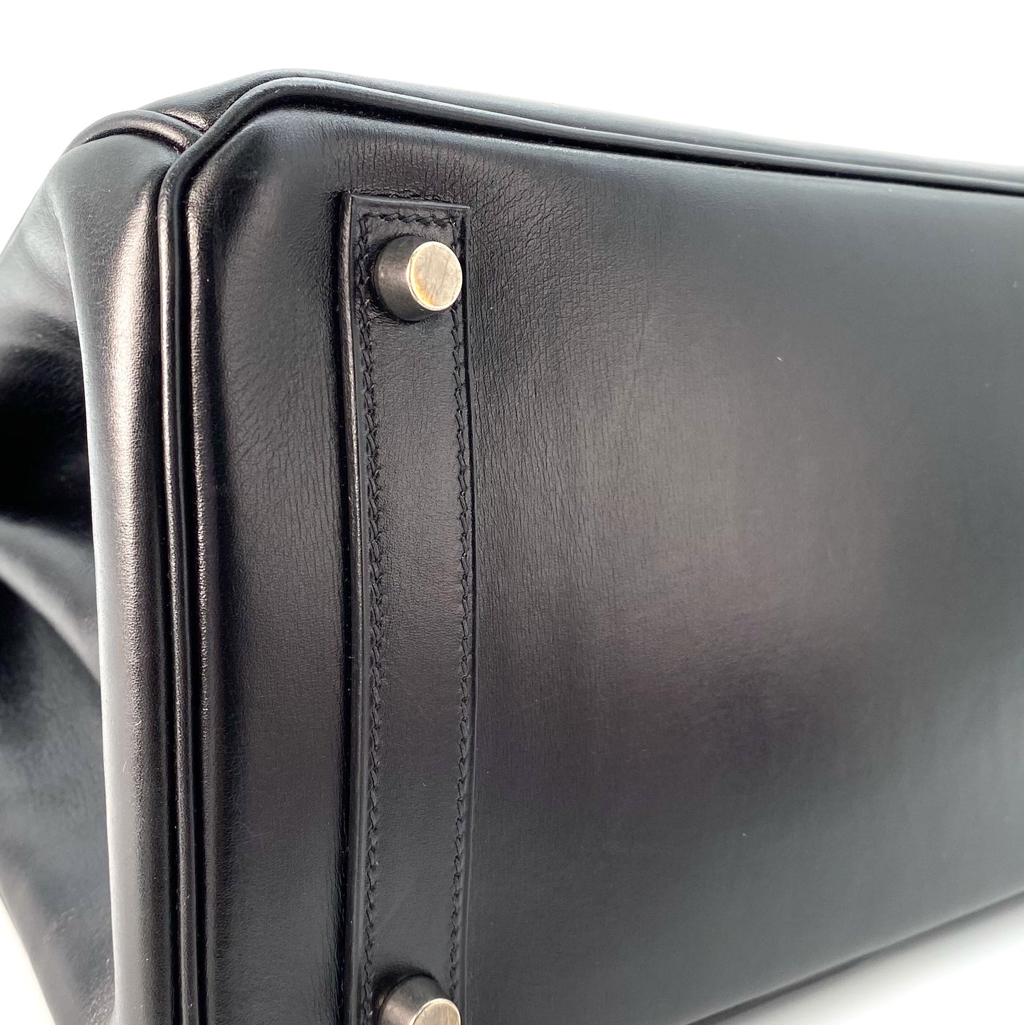 Haya, 2003 Haut A Courroies 32 Black Box Calf SIlver Hardware with stamp □G