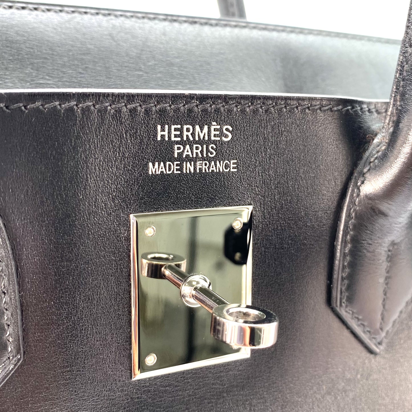 Haya, 2003 Haut A Courroies 32 Black Box Calf SIlver Hardware with stamp □G