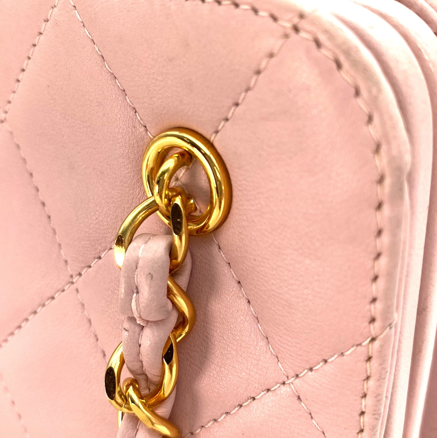 Rosy, 4 Series Matelasse Chain Pink Lambskin with seal only