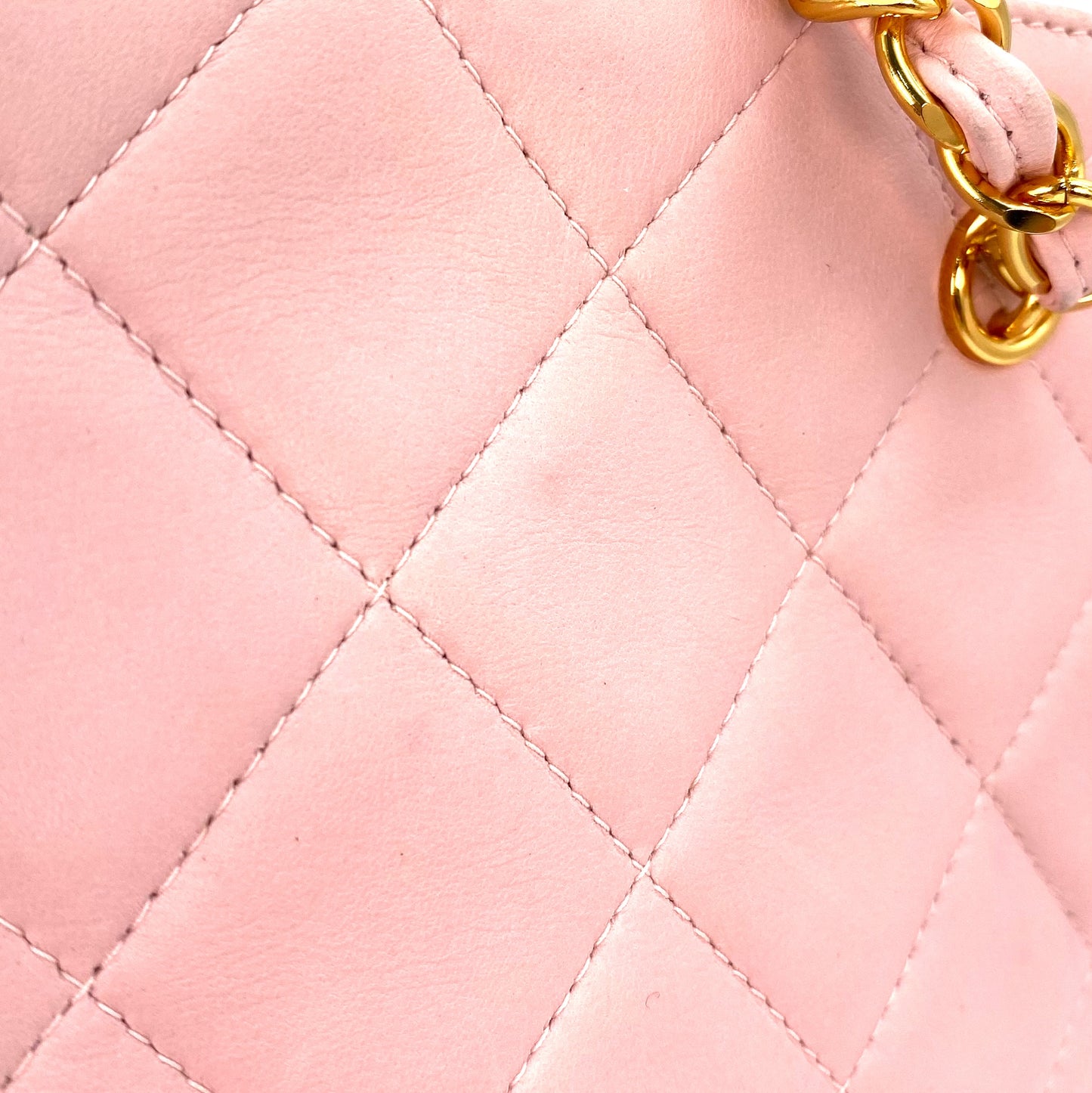 Rosy, 4 Series Matelasse Chain Pink Lambskin with seal only