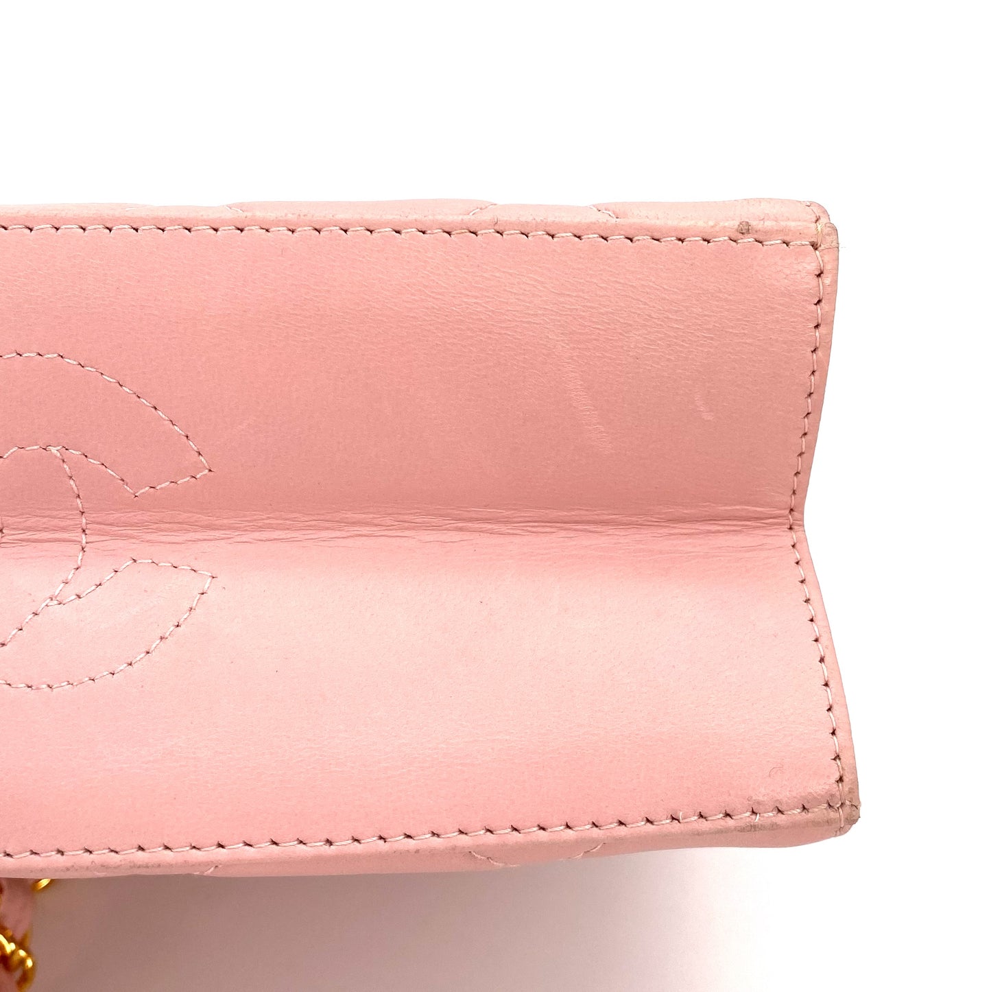 Rosy, 4 Series Matelasse Chain Pink Lambskin with seal only