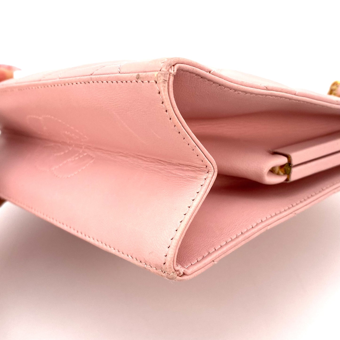 Rosy, 4 Series Matelasse Chain Pink Lambskin with seal only