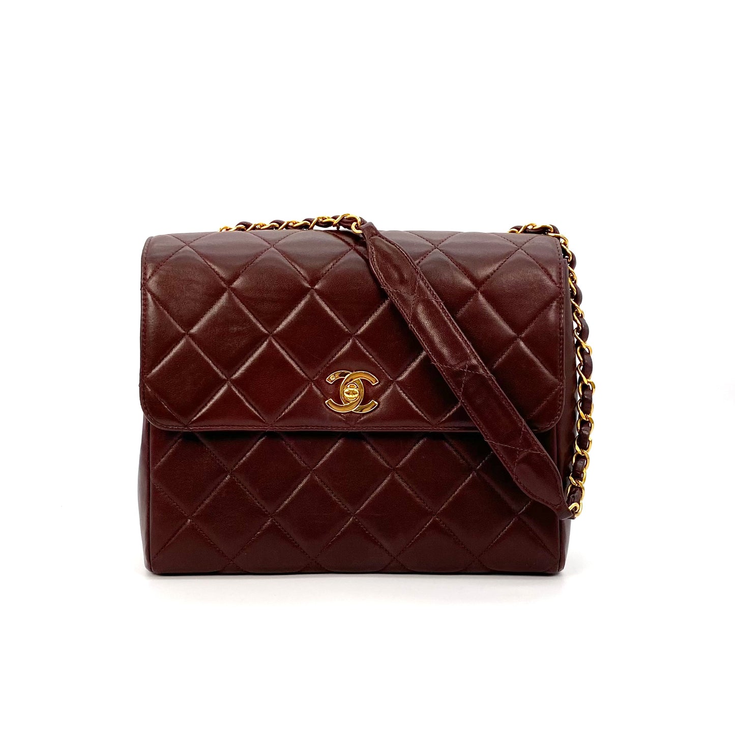 Jasper, 4 Series 23cm Square Dark Brown Mini Lambskin with seal and card