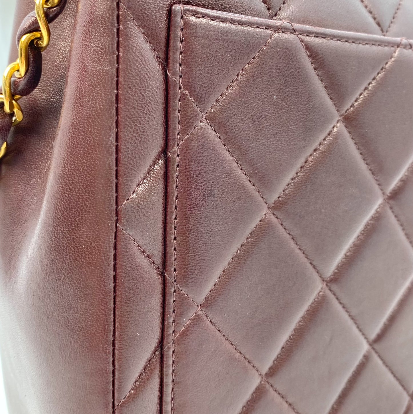 Jasper, 4 Series 23cm Square Dark Brown Mini Lambskin with seal and card