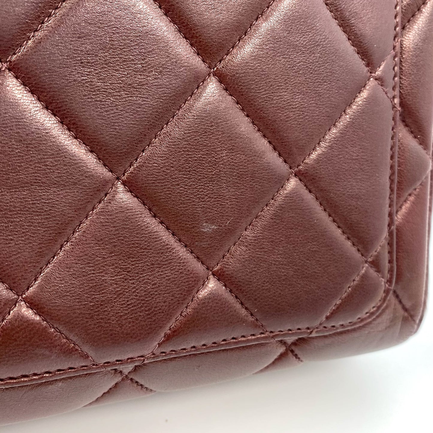 Jasper, 4 Series 23cm Square Dark Brown Mini Lambskin with seal and card