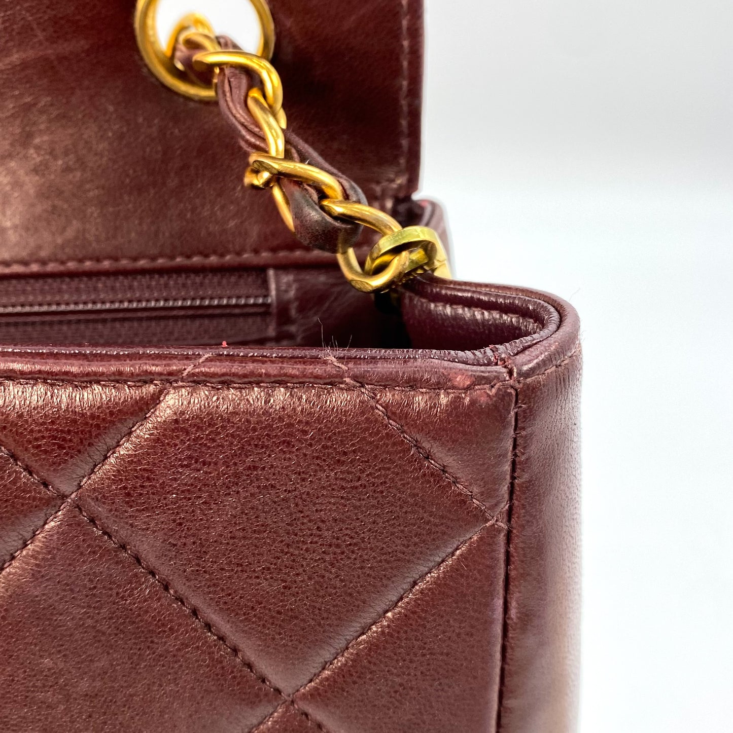 Jasper, 4 Series 23cm Square Dark Brown Mini Lambskin with seal and card