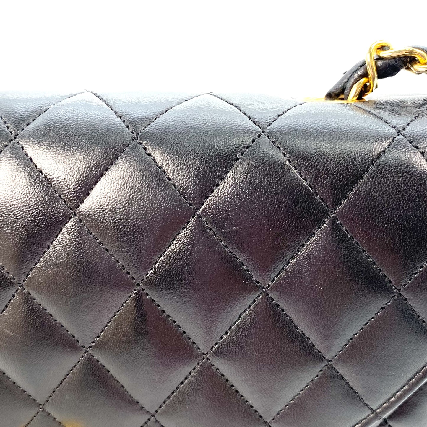 Ian, 0 Series Half Moon Black Lambskin with seal only