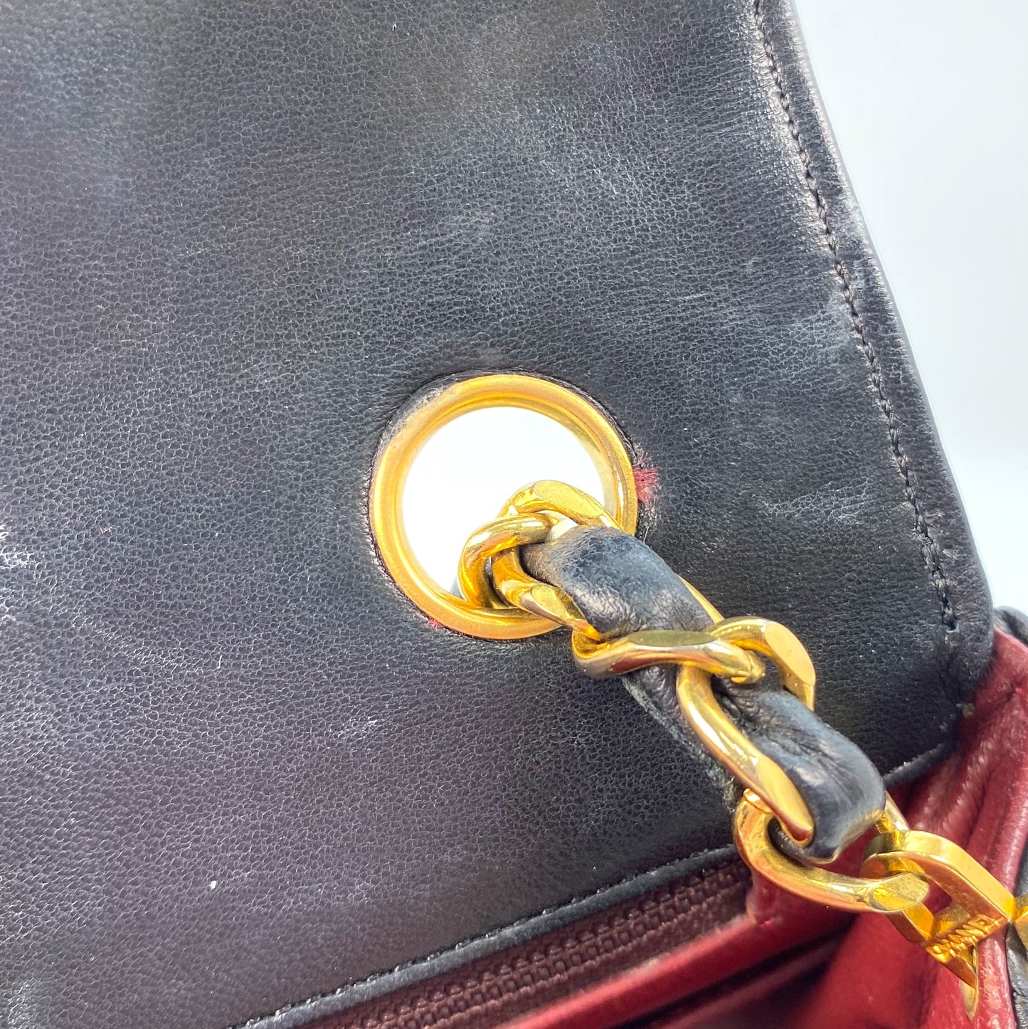 Ian, 0 Series Half Moon Black Lambskin with seal only