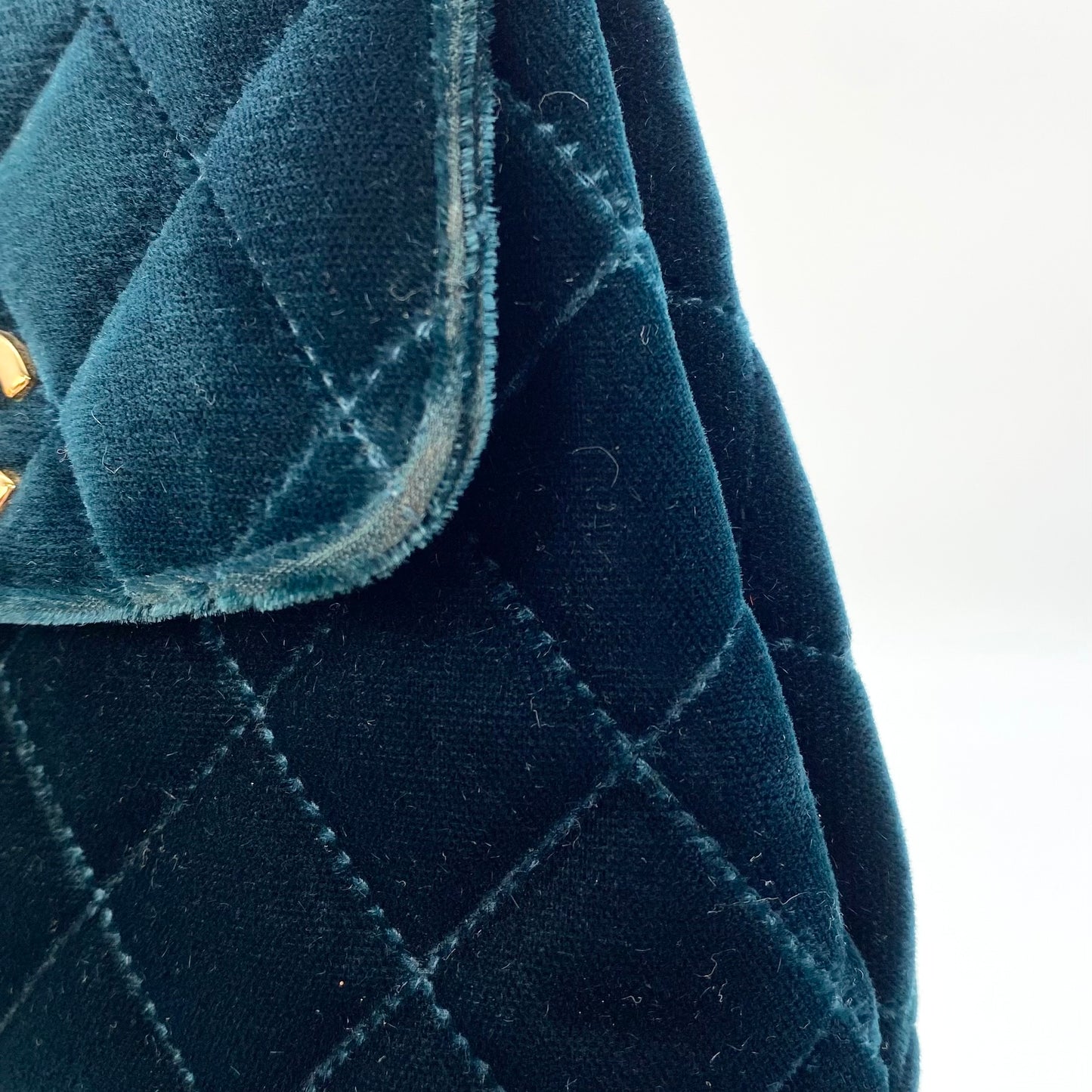 Rowan, 4 Series Mini Velvet Waist Pouch Green Velor with seal and card