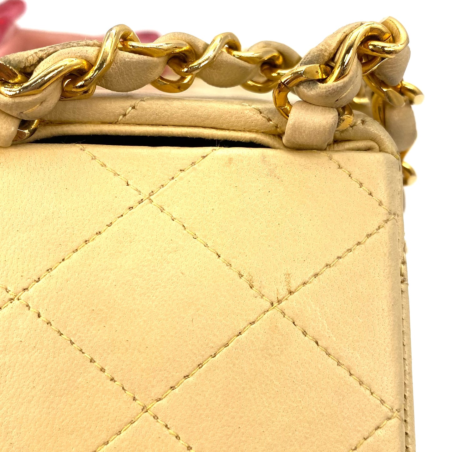 Jada, 0 Series Hexagon Yellow Lambskin Gold Hardware with seal and card