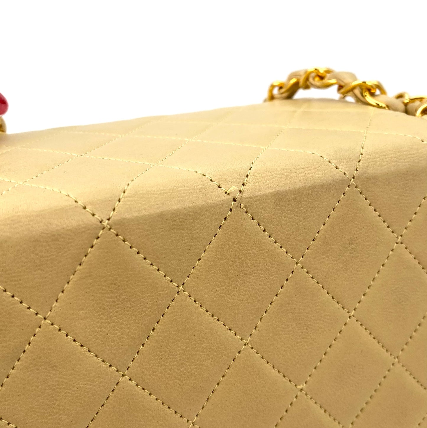 Jada, 0 Series Hexagon Yellow Lambskin Gold Hardware with seal and card