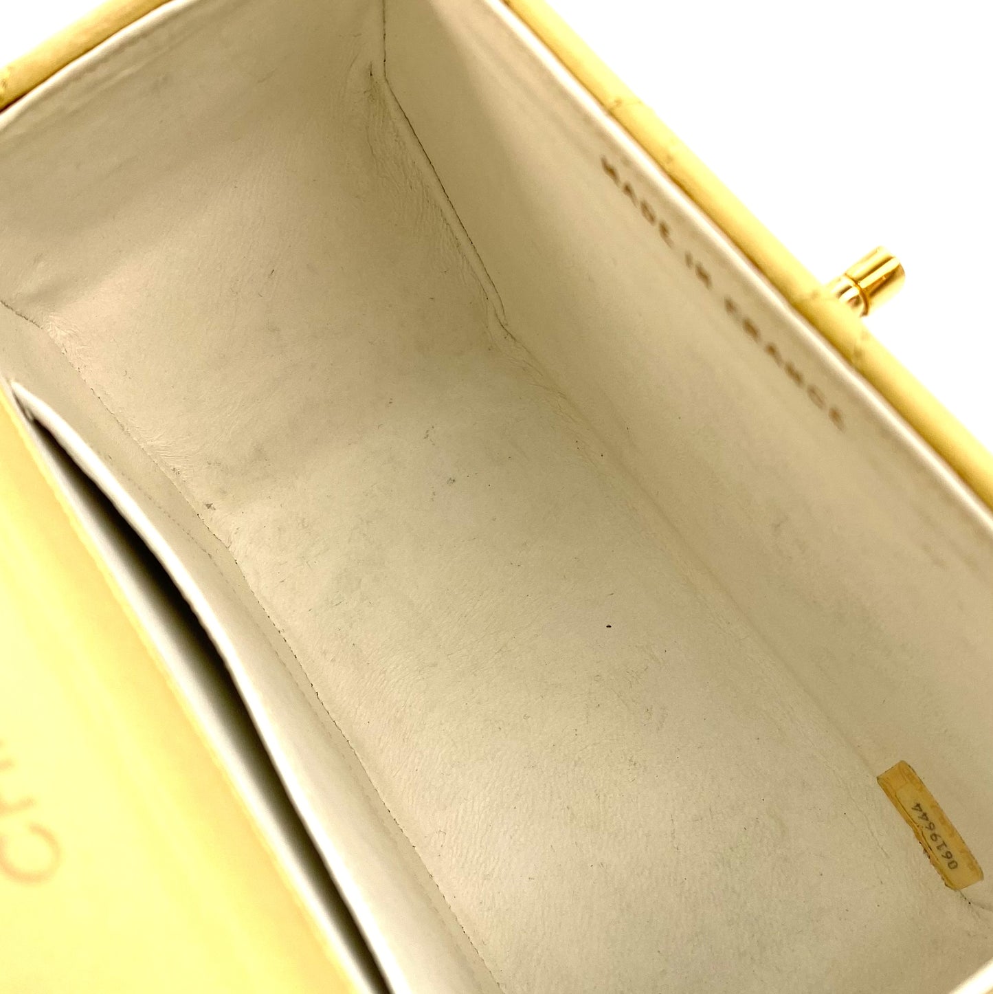 Jada, 0 Series Hexagon Yellow Lambskin Gold Hardware with seal and card